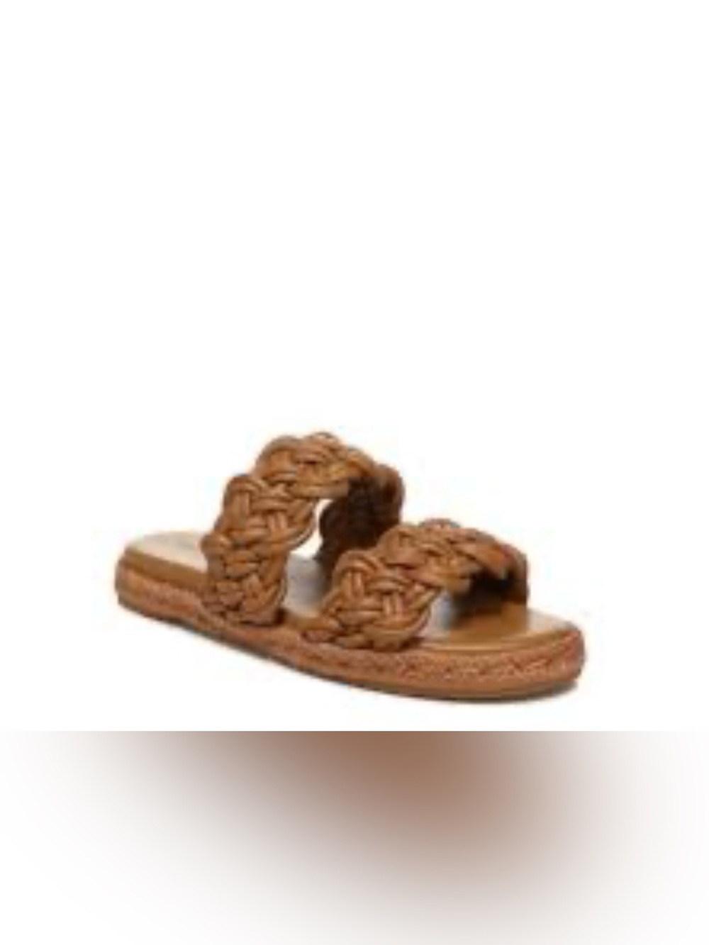 Vince Sullivan $295 US Braided Leather Double-Strap Slide Sandals